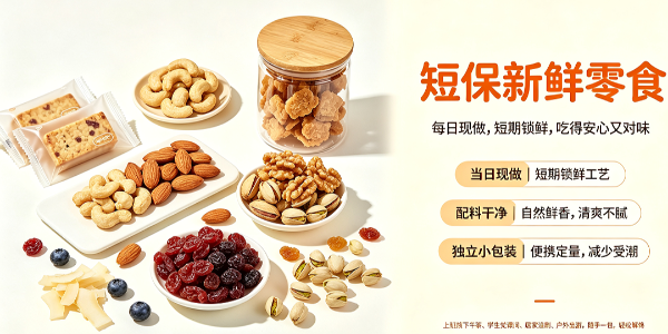 短保新鲜零食，解锁轻食美味新体验-森林老爹坚果代工厂
